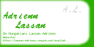 adrienn lassan business card